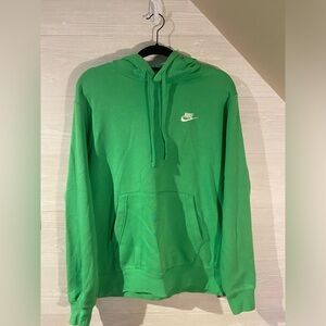 GREEN Nike Club Fleece Hoodie!!